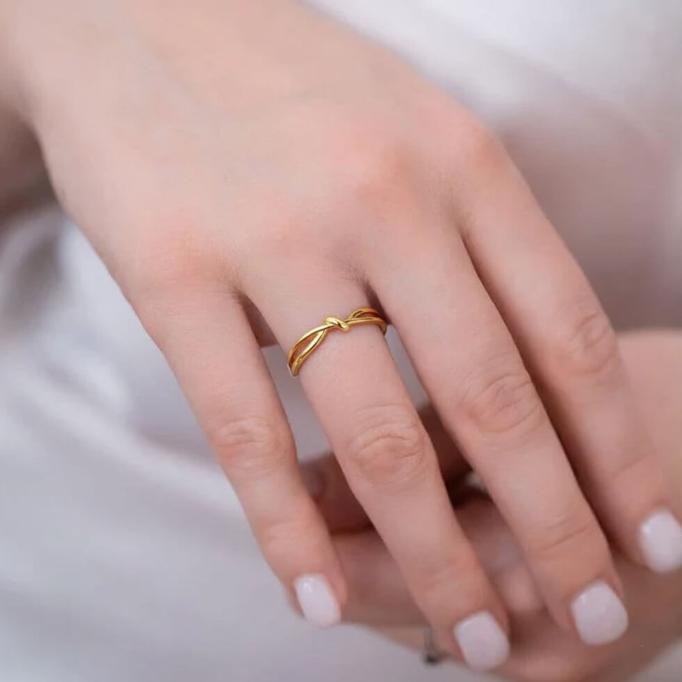 Knot ring alva jewelry gold