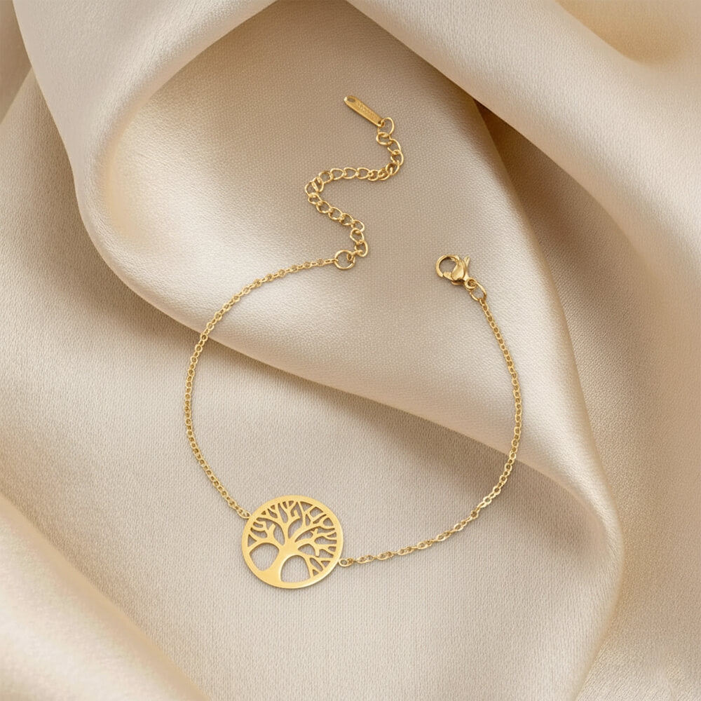 bracelet gold tree of life alva